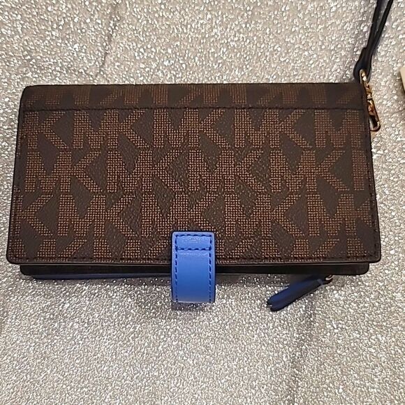 Michael Kors Jet Set Charm Small Phine Wristlet- Oxford - Picture 12 of 14